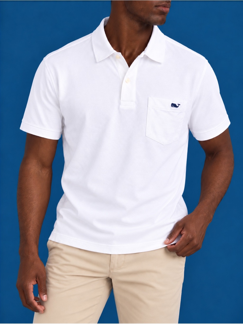 Vineyard Vines White Surf Polo Men’s Medium NWT